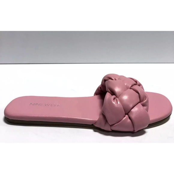 Nine West Women’s Lula, Pink Slide Sandals, Size 7 M - Picture 1 of 6
